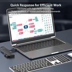 VIENON USB C Hub with 4 USB 3.0 Female Ports, USB C Splitter USB Extender - Image 4
