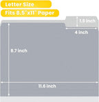 SUNEE File Folders, 30 Pack Manilla Folders 8.5 x 11, Colored File Folders Home - Image 2