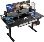 ExaDesk Electric Standing Widened Desk 63 * 30 Inches Adjustable Height by ExaDesk