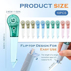 EQUNROY 10 Pcs Correction Tape for Instant Error Fixing, Easy-to-Use Pen-Style - Image 2