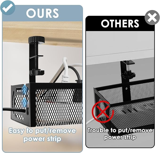 Mzmaxy Cable Management, Metal Cord Organizer - Image 5