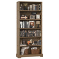TVU 6-Tier Wooden Bookshelf, 77.2" Tall Farmhouse Style Open Bookcase, 31.5" W by CreateaBetterLife