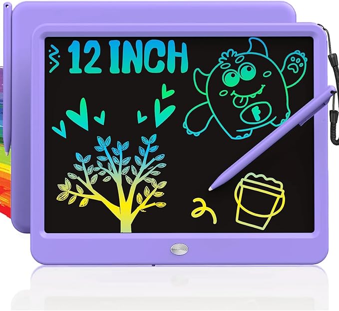 TEKFUN LCD Writing Tablet Doodle Board, 12inch Colorful Drawing Travel by TEKFUN