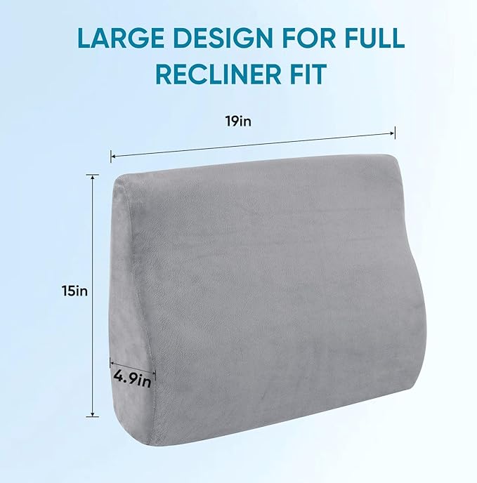 AHUAWA Back Support Pillow for Recliner Chair, Memory Foam Couch Back Cushions - Image 5
