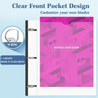 INFUN 1 Inch Telescoping 3 Ring Binder - Image 5