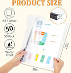 50 Pack Report Covers with Sliding Bar - Image 2
