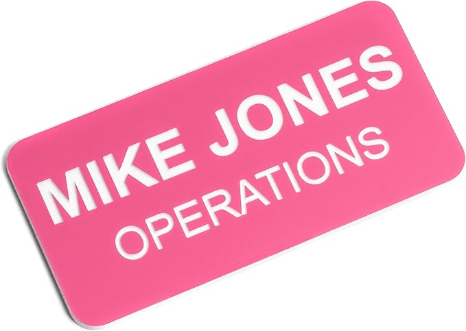 Custom Engraved Name Tag Badges – Personalized Identification by ProvidenceEngraving
