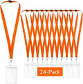 24-Pack Orange Breakaway Lanyards by WEZEBEL