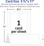Avery Printable Tent Cards, 3.5" x 11", 50 Blank Place Cards - Image 4