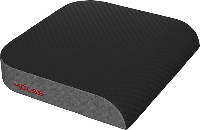 Kölbs Extra Large Seat Cushion, Stylish Plush Velvet Cover, X-Large Memory Foam by Kolbs