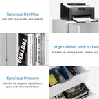 Giantex File Cabinet, Mobile Lateral Filing Cabinet - Image 5