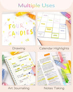 Four Candies 12 Pcs Highlighters Assorted Colors, Cute Pastel Highlighter Set - Image 4