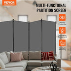 VEVOR Room Divider, 4 Panel Room Divider, Folding Privacy Screen and Portable - Image 2