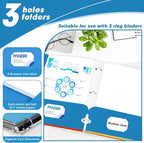 Two Pocket Portfolio Folders, PANDRI 60 Pack 3 Hole Punched 2 Pocket Folders - Image 4