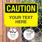 Custom Caution Sign, OSHA Sign, 10x14 Inches, Rust Free .040 Aluminum, Fade - Image 4