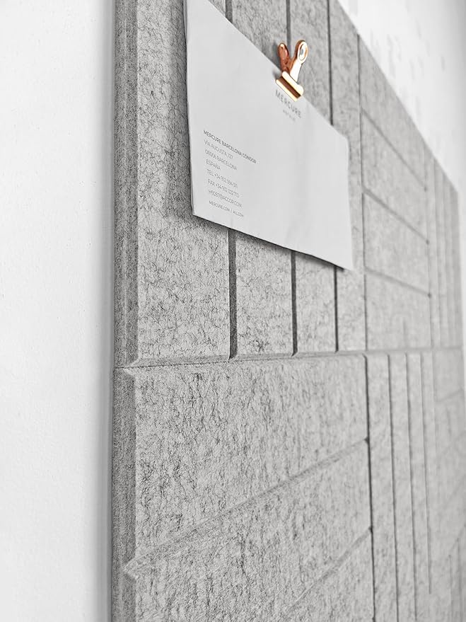 DECORITA Felt Bulletin Board Tiles | Modern Cork Board Alternative | Large Cork - Image 4