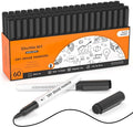 Shuttle Art Black Dry Erase Markers, 60 Pack Magnetic Whiteboard Markers by ShuttleArt