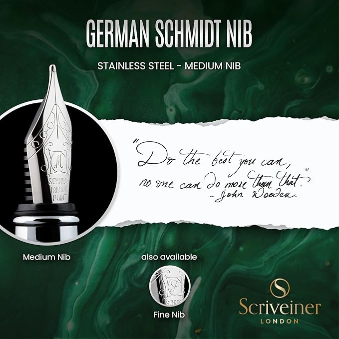 Scriveiner British Racing Green Fountain Pen - Image 5