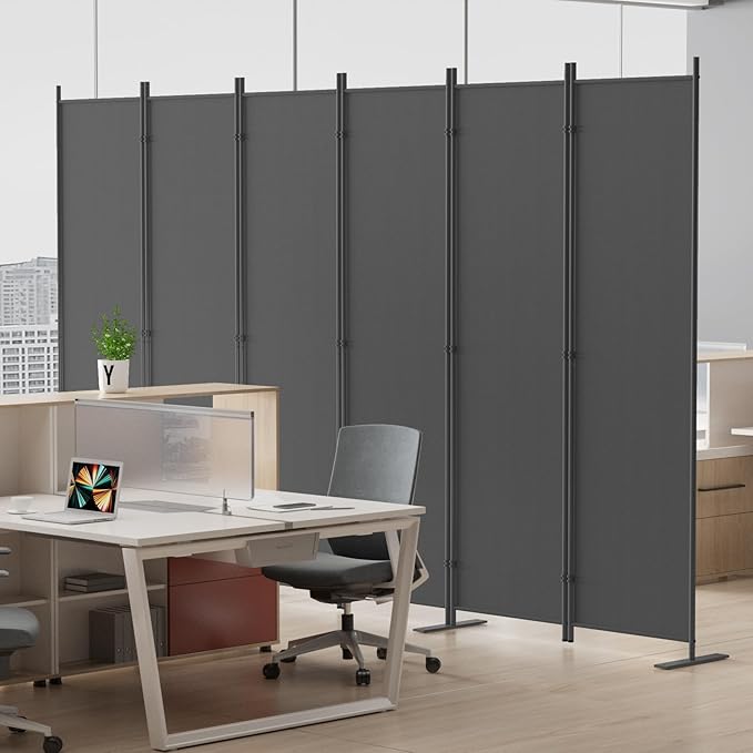 Helios&Hestia 6-Panel 6 ft Tall Indoor Folding Room Divider, Portable Privacy - Image 2