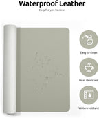 YSAGi Leather Desk Pad Protector, Office Desk Mat, Large Mouse Pad, Non-Slip PU - Image 4
