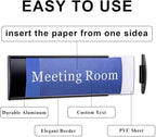 Set of 5 - Nameplate Holder for Wall Mount, 2.36'' x 8'' Curved Office Business - Image 3