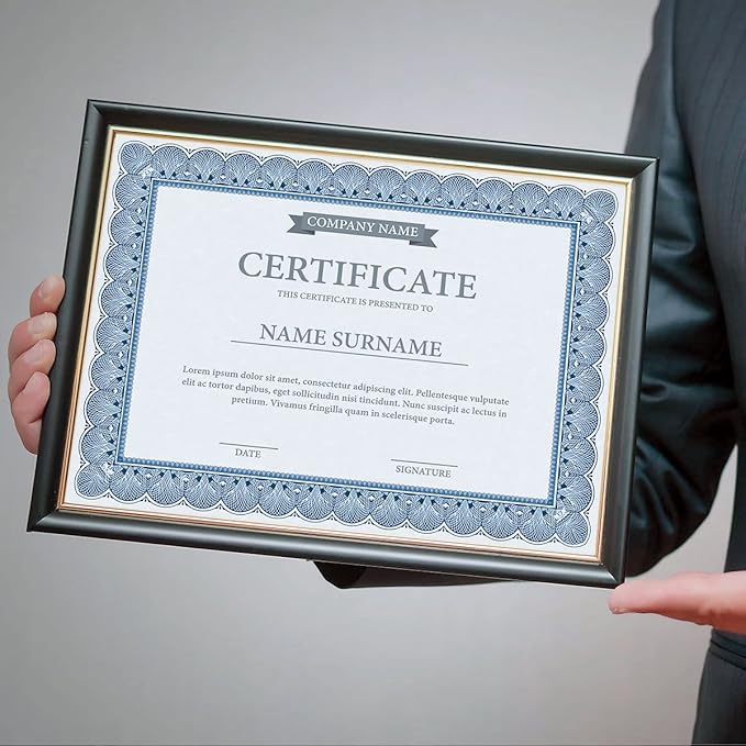 Elite Blue & Blue Parchment Certificate Papers - Image 7
