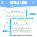 Sounds & Blends Dry Erase Sheets for Phonics Learning, Syllable & Letter Practice for Homeschool and Classroom Use, Ideal for Teachers and Students, Pack of 10, 9”x12”
