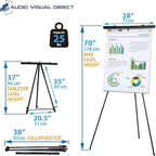 Lightweight Aluminum Flip-Chart Presentation Easel, 70 Inches - Image 3