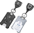 MNGARISTA 2 Pack Heavy Duty Badge Holder, Vertical ID Card Holder by MNGARISTA