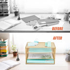 EASEPRES Paper Organizer Tray, 3 Tier Mesh Desk File Organizer Letter Sorter - Image 3