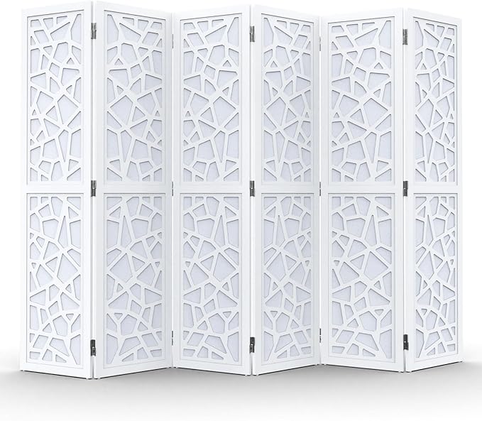 VINGLI 70'' H Room Divider, Non-Woven Fabric Privacy Screen, Indoor Partition by VINGLI