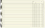 BookFactory Accounting Ledger Notebook/Large 4 Column Accounting Ledger - Image 3