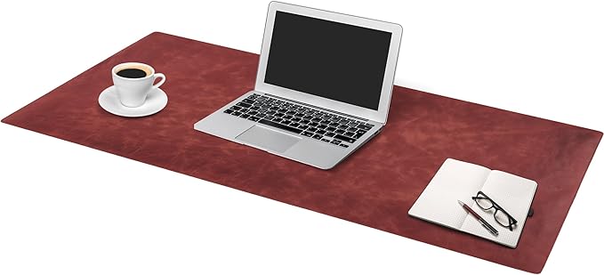Node Leather Calfskin Leather Desk Pad – Executive Office Desk Mat - Image 7
