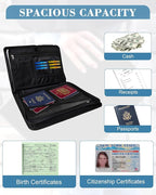 Fireproof Important Document Organizer Folio - Image 4