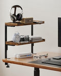 ART-GIFTREE Clamp On Desk Shelf 2-Tier, 16.5 in Wood Shelving Unit by ART-GIFTREE