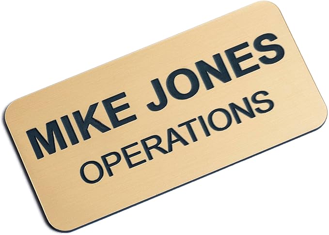 Custom Engraved Name Tag Badges – Personalized Identification by ProvidenceEngraving
