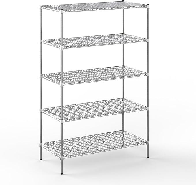 Regal Altair 24" Deep x 48" Wide x 74" Height Wire Shelving Kit | 5-Tier | NSF by Regal+Altair
