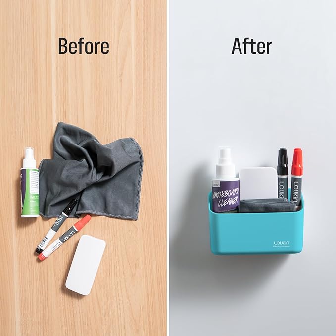 loukin Magnetic Marker & Remote Control Organizer, Dry Erase Marker Holder - Image 8