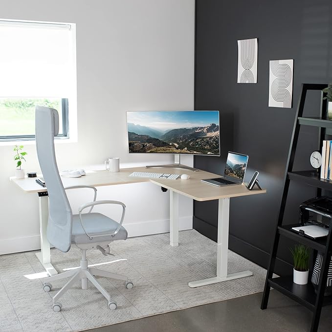 VIVO Electric Corner 63 x 55 inch L-Shaped Standing Desk, Memory Height - Image 7