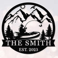 Custom Metal Outdoor Name Sign, Custom Fishing Metal Sign, Personalized Fishing by HYTSIGN