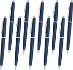 DISCOUNT PROMOS Langham Ballpoint Pens Set of 10, Bulk Pack by DISCOUNTPROMOS