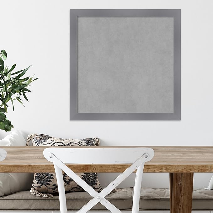 Amanti Art Grey Framed Magnetic Board 22x22 Medium Vision Board - Image 5