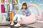 HERMA A4 Lever Arch File Happy Unicorn, 70mm Spine, Heavy Duty Folder with Animal Motif, Glossy Finish & Inner Print, Kids Ring Binder, Archiving Folder & Storage File Organizer