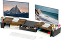 Spacrea Metal Desk Organizers and Accessories, Dual Monitor Stand Riser