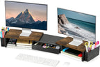 Spacrea Metal Desk Organizers and Accessories, Dual Monitor Stand Riser