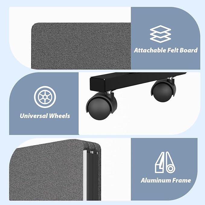Acoustic Room Divider Privacy Panel - Image 3