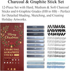 Fuxi Art Supplies for Teens 14-16 Girls, Professional Sketch Book and Pencils - Image 5