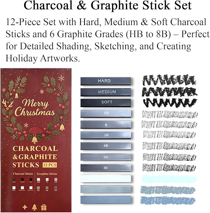 Fuxi Art Supplies for Teens 14-16 Girls, Professional Sketch Book and Pencils - Image 5