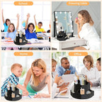 Pencil Pen Holder for Desk, 9 Slots 360 Degree Rotating Desk Organizers - Image 6
