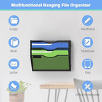 Kuntine.B Wall File Organizer Office Hanging Magazine Holder Wall File Organizer - Image 4